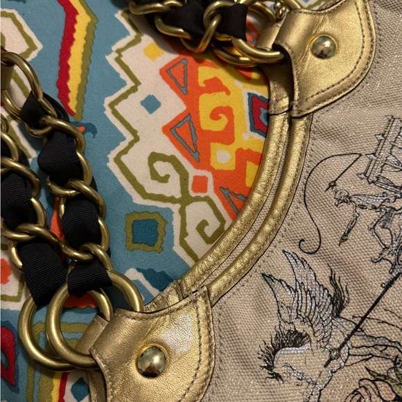 NWOT Coach Limited Edition Tattoo Gold Purse Handbag !! - Picture 8 of 14